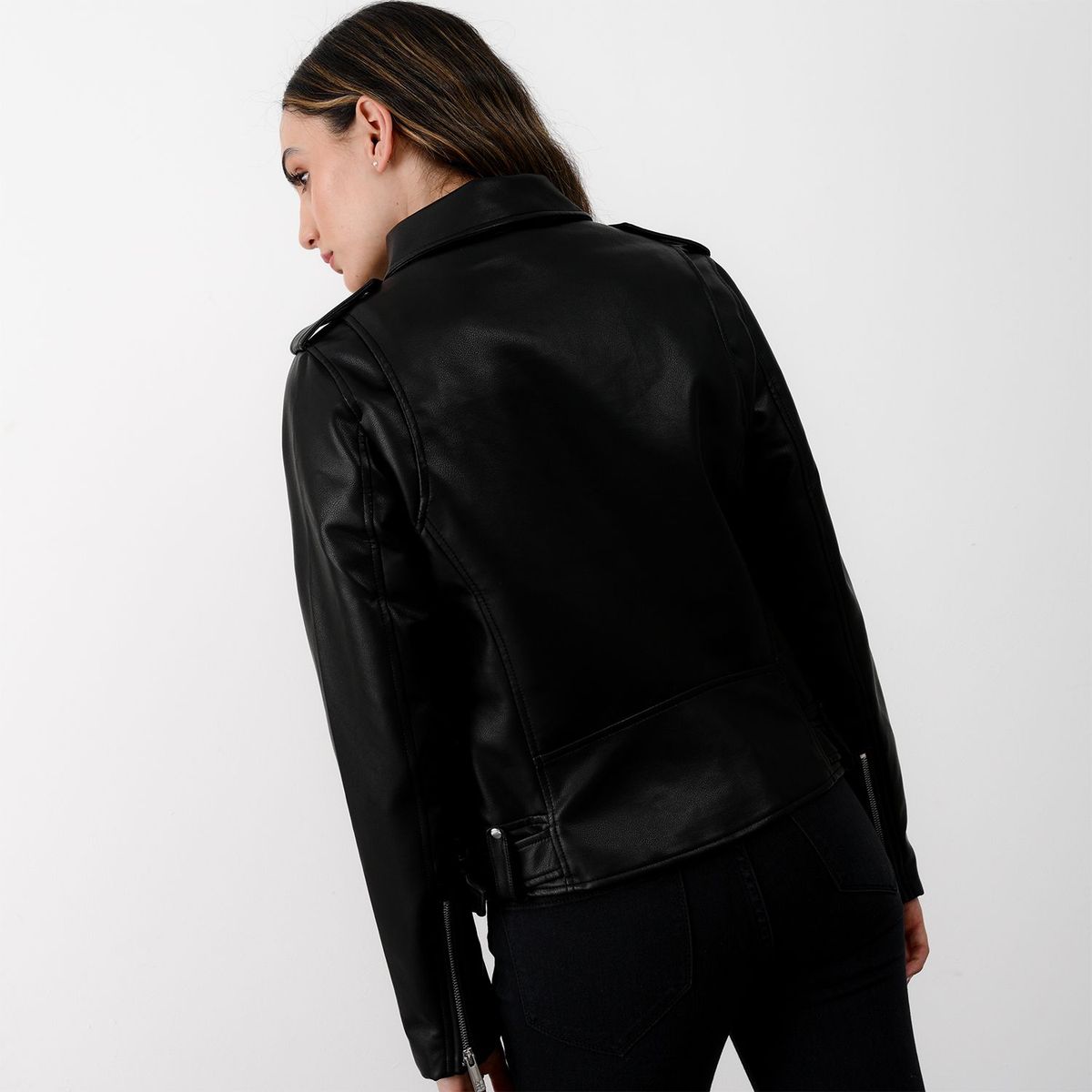 DENIMLAB - Chaqueta Mujer Efecto cuero Denimlab