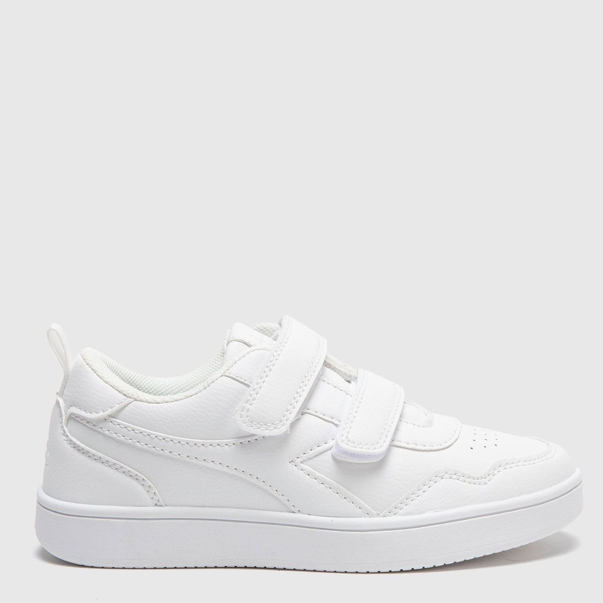 DIADORA - Tenis Diadora Crego Unisex Niños con Velcro | Tenis Colegiales Diadora Blancos