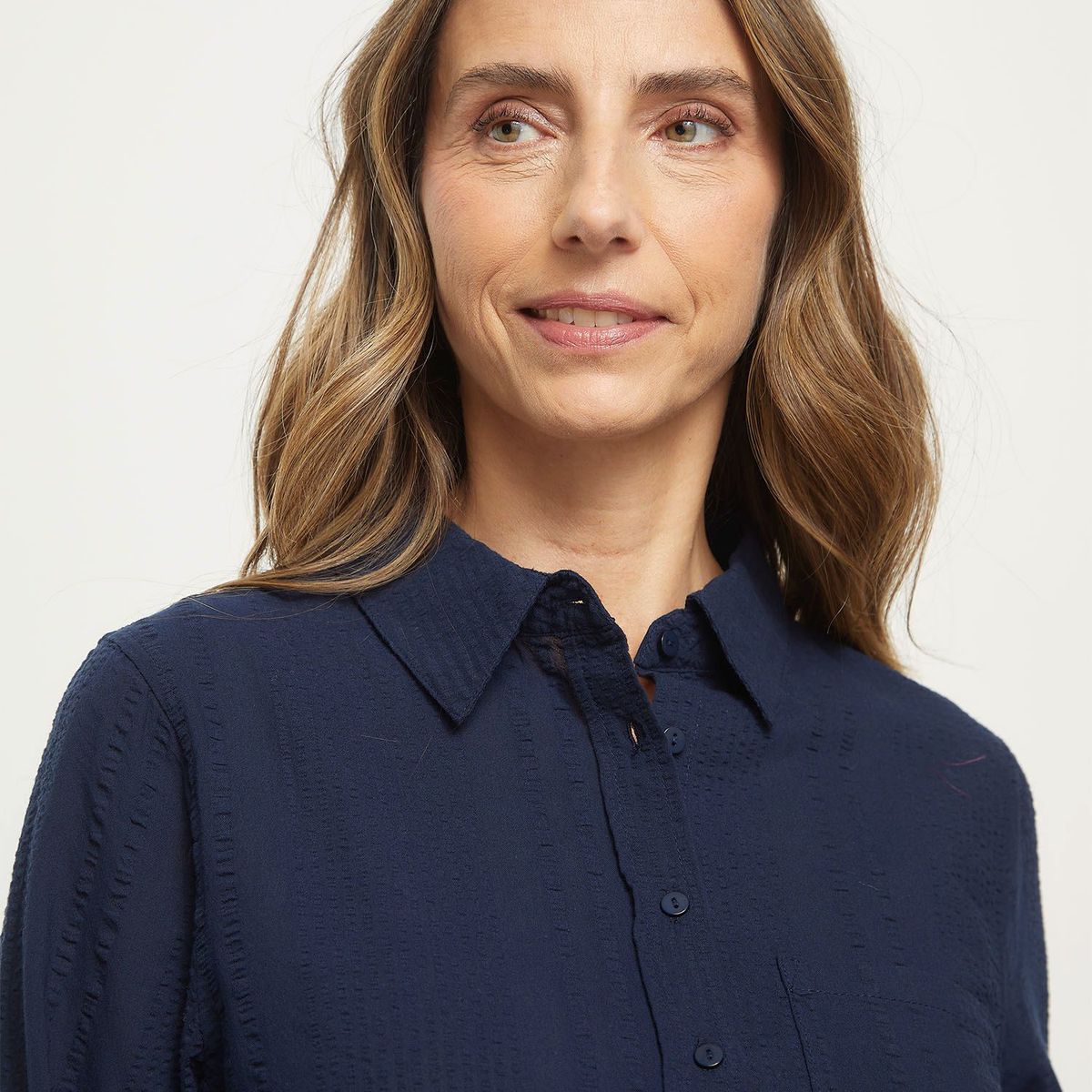 NEWPORT - Camisa para Mujer con Estampado Manga larga de Algodón Newport