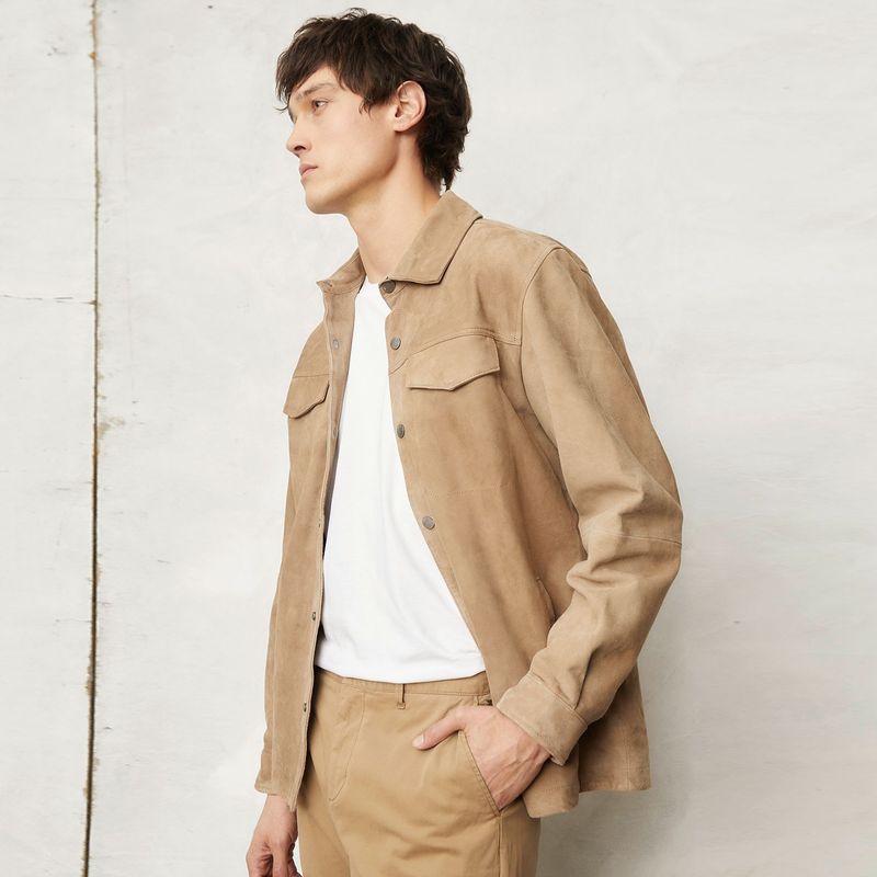 WOLF & HANK - Chaqueta de cuero Hombre Wolf & Hank