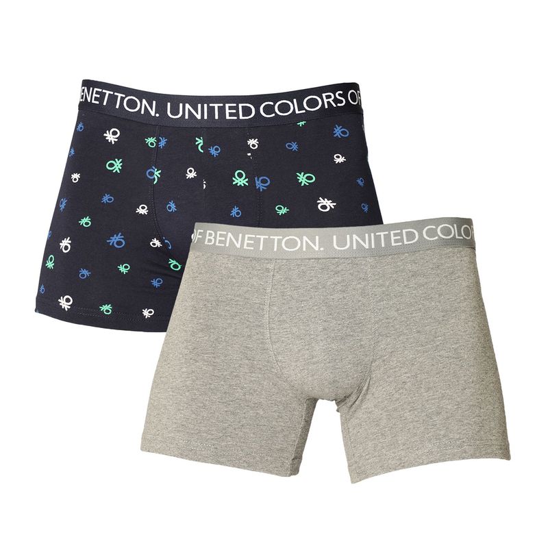 BENETTON - Boxer Hombre Pack de 2 de Algodón Benetton