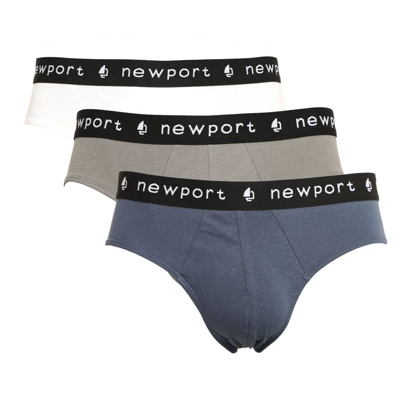 NEWPORT - Calzoncillos Hombre Pack de 3 de Algodón Newboat