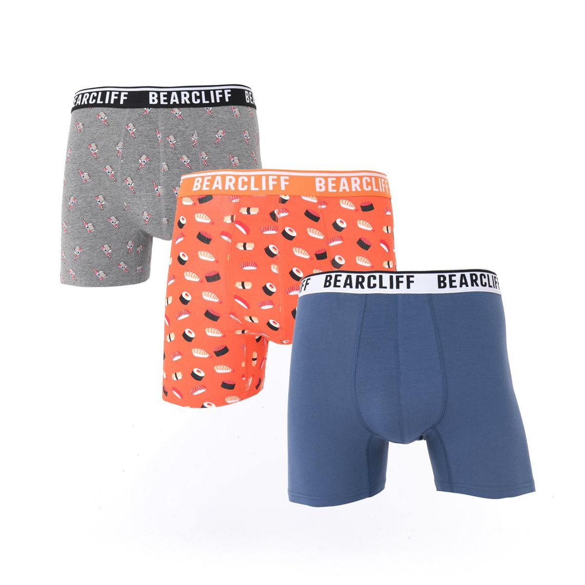BEARCLIFF - Boxer Hombre Pack de 3 de Algodón Bearcliff