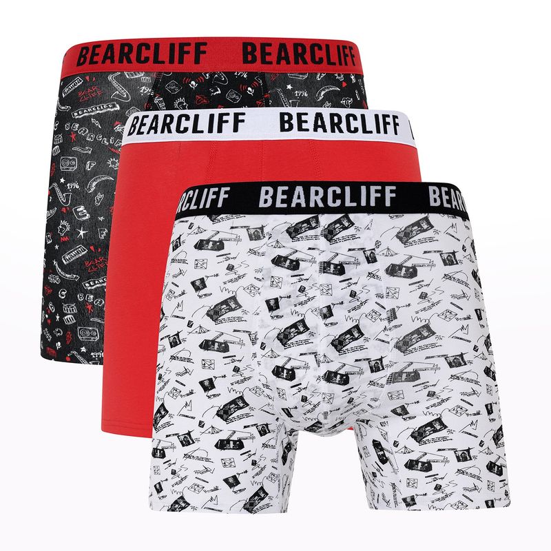 BEARCLIFF - Boxer Hombre Pack de 3 de Algodón Bearcliff