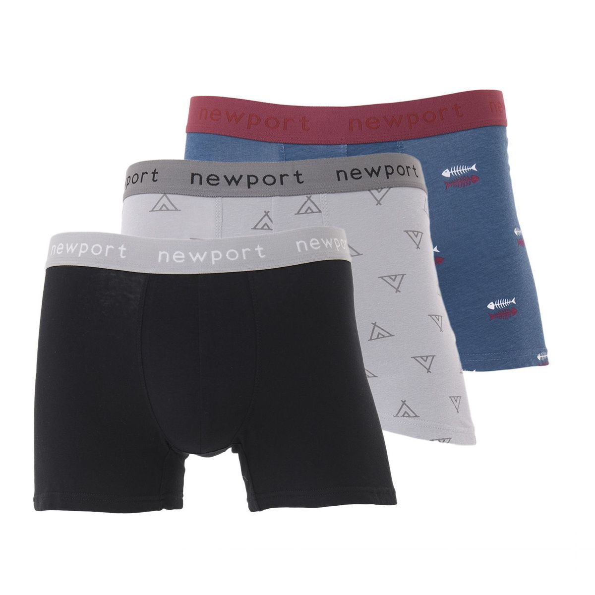 NEWPORT - Boxers Hombre Pack de 3 de Algodón NEWPORT