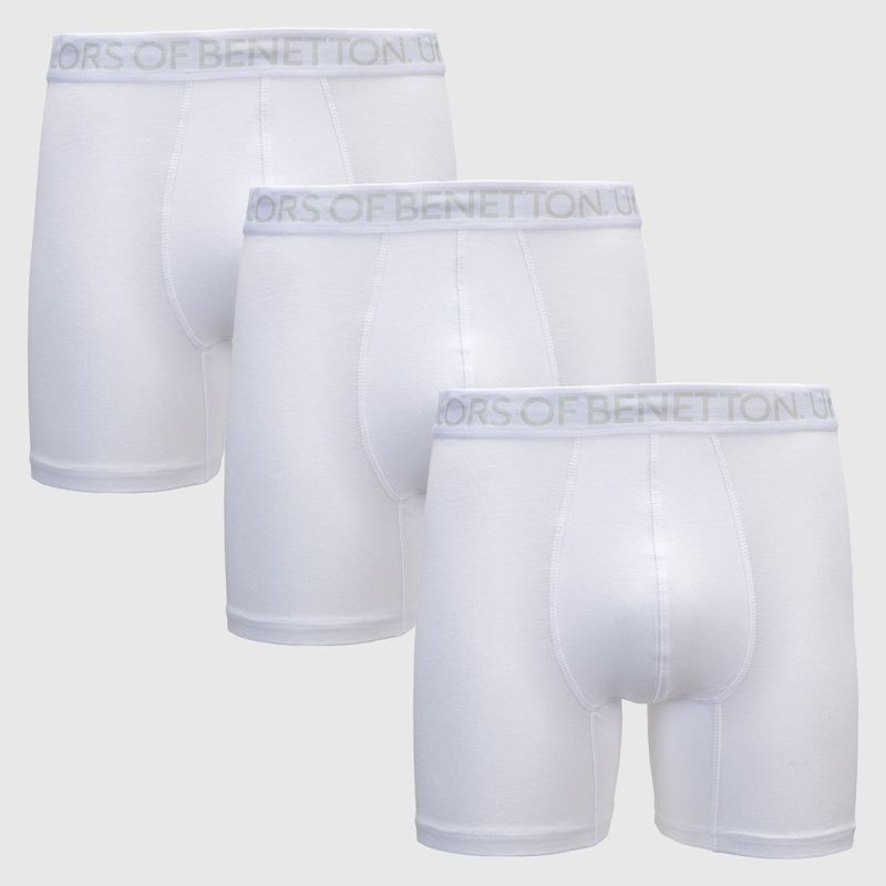 BENETTON - Boxer Hombre Pack de 3 de Algodón Benetton