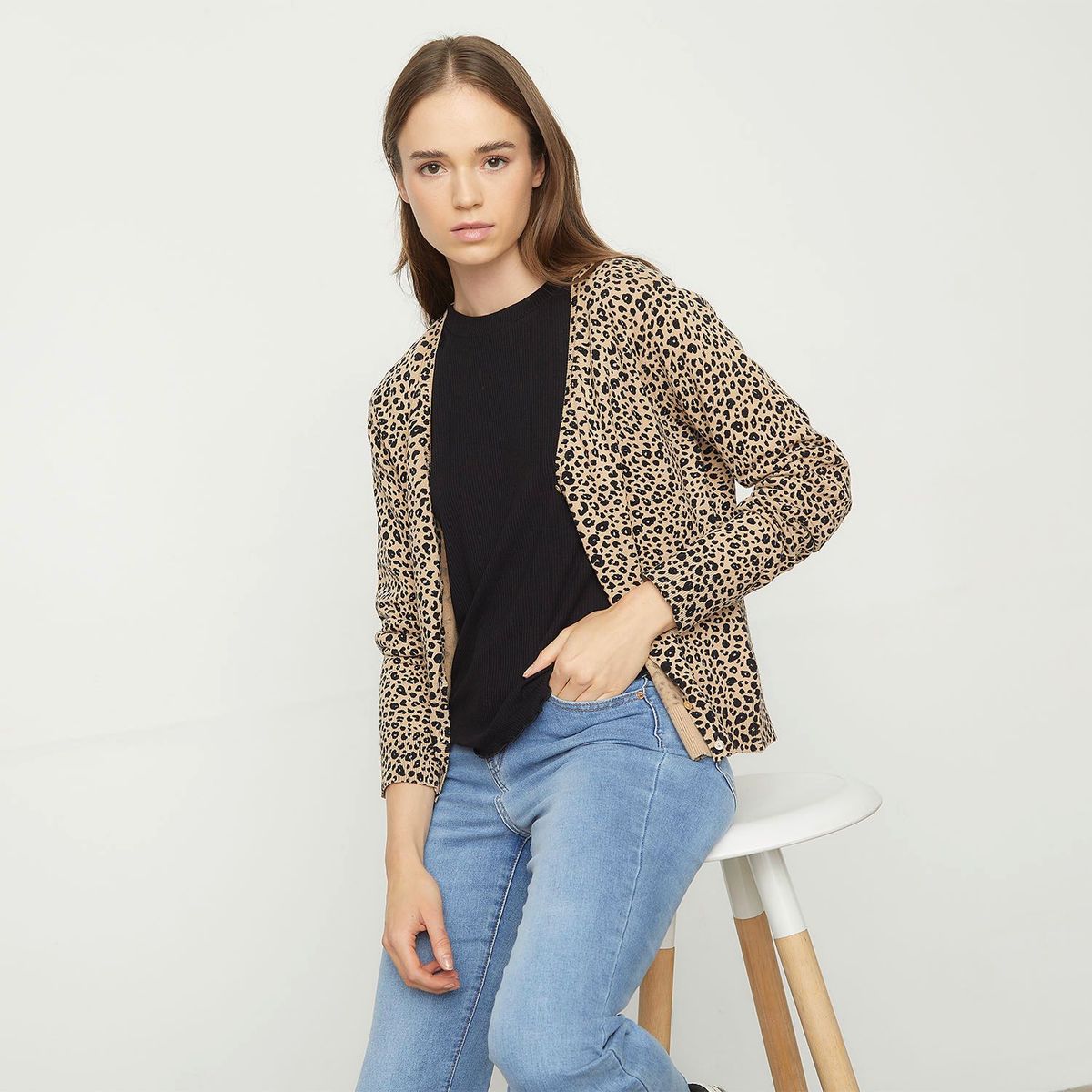 UNIVERSITY CLUB - Cardigan para Mujer de Algodón University Club