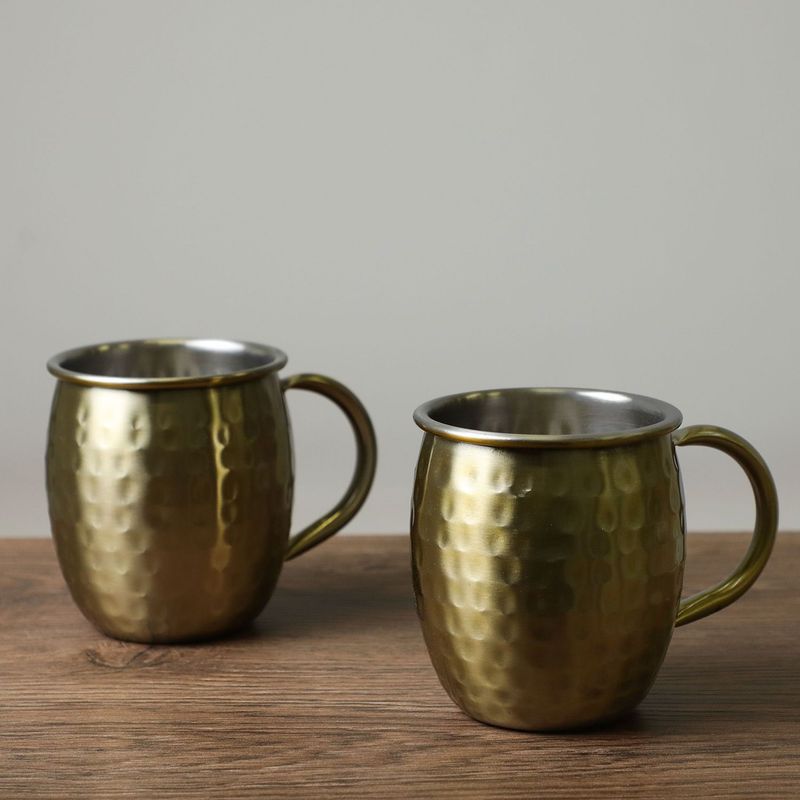 BASEMENT HOME - Copa de polipropileno Basement Home: para Moscow Mule 2 piezas