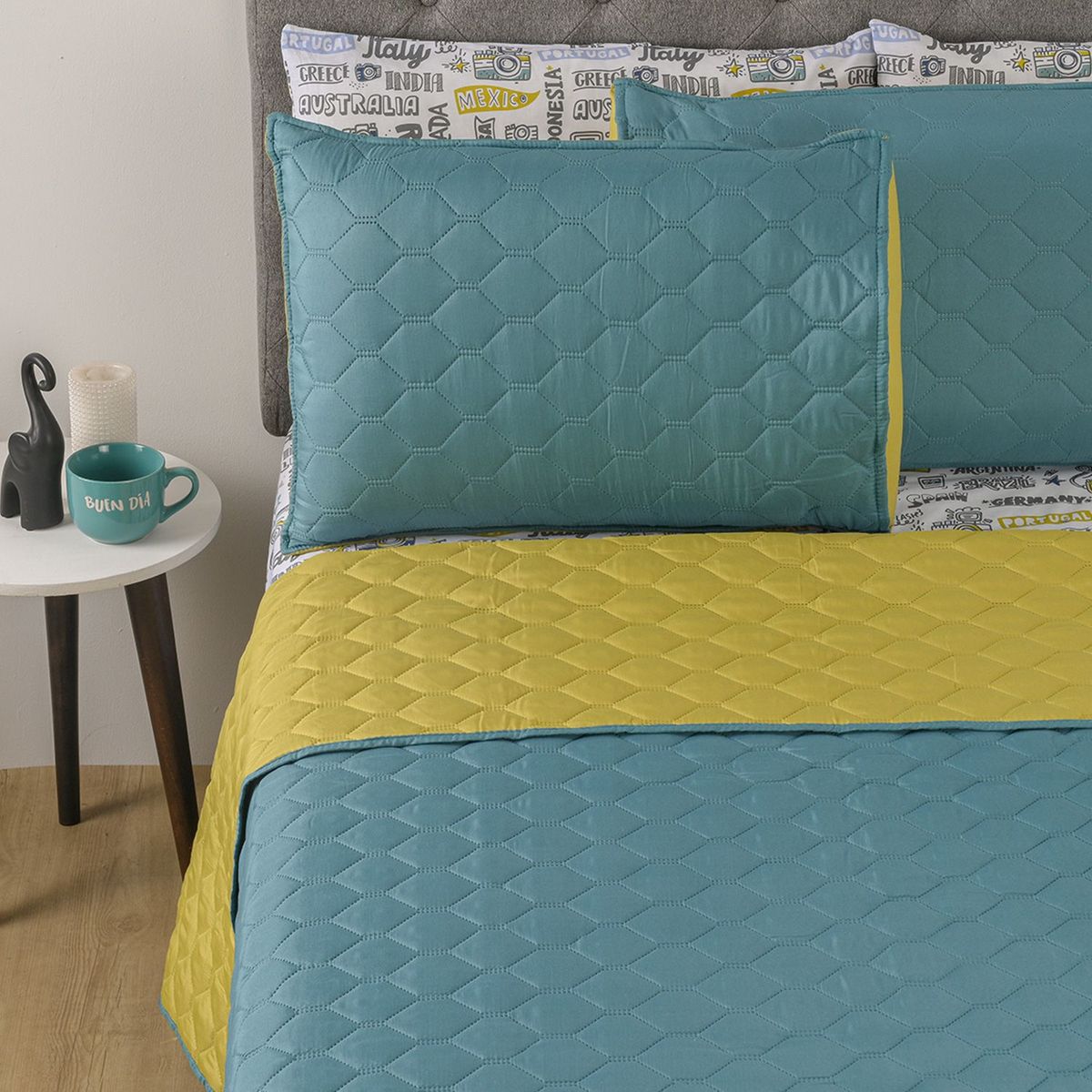 MICA - CUBRELECHO HP TURQUESA QN