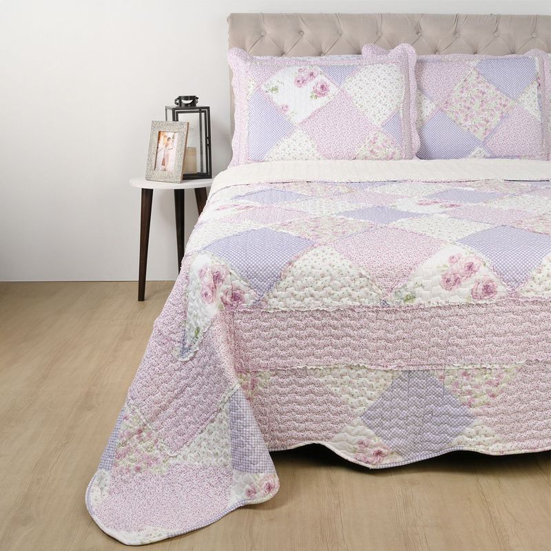 ROBERTA ALLEN - Cubrelecho Ovejero Roberta Allen con exterior y relleno de 180 GSM Poliéster. Cubrelecho estampado para Cama Sencilla, doble,queen y king.