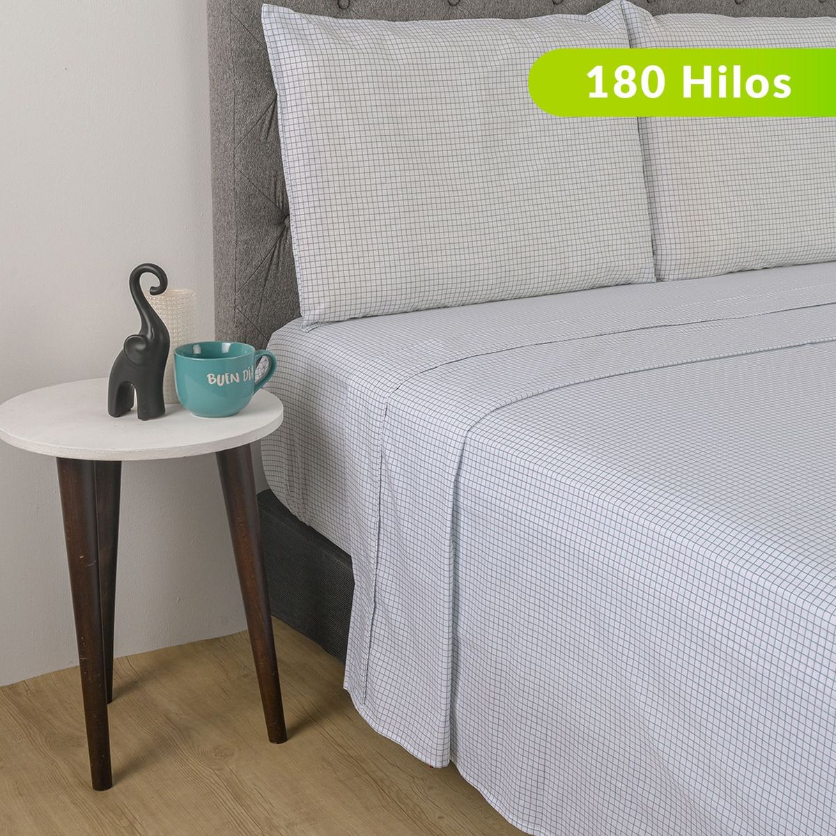 MICA - Sábanas de Algodón 180 Hilos Suave Mica . Juegos de Sábanas Estampadas para cama Sencillo, Doble, Queen y King