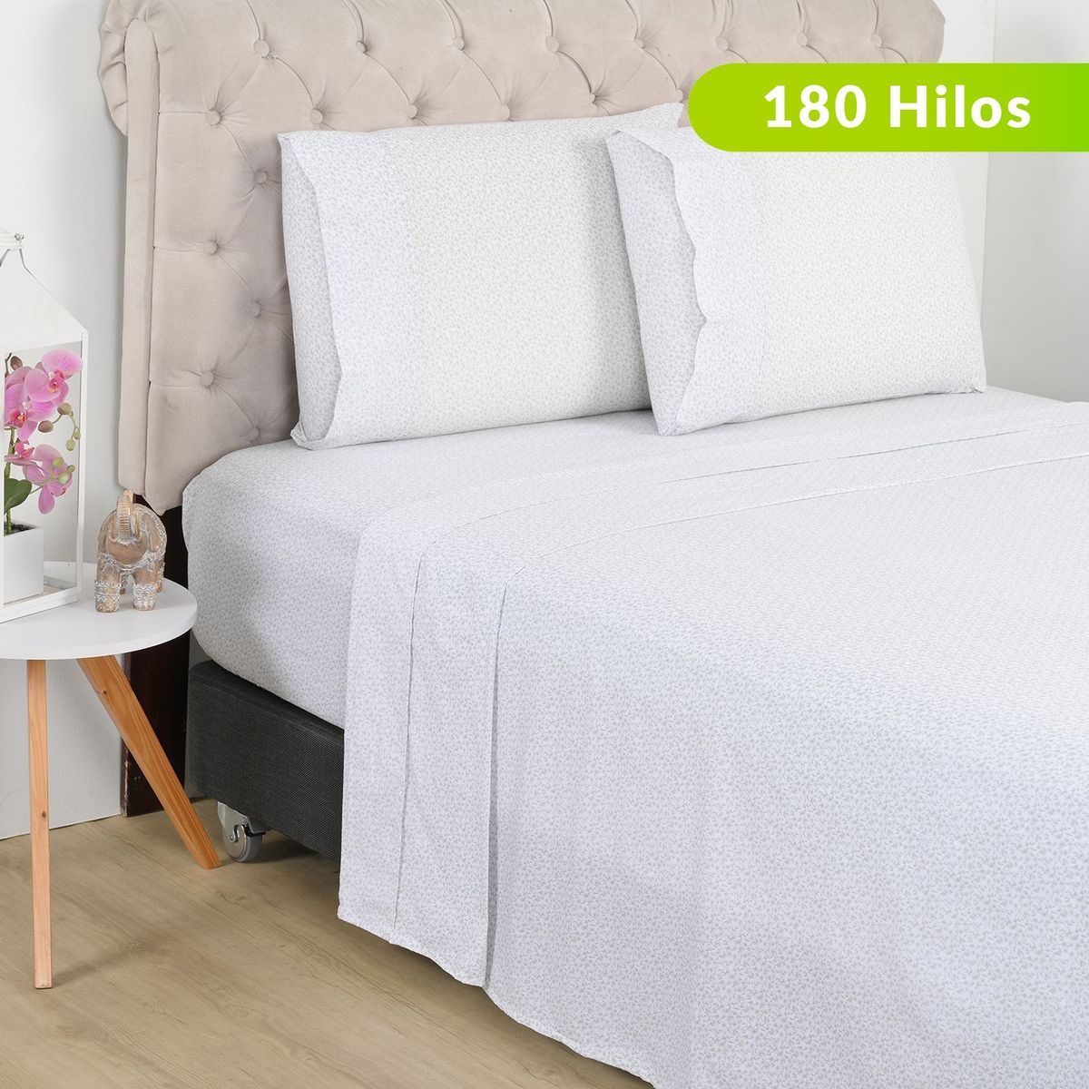 ROBERTA ALLEN - Sábanas de Algodón 180 Hilos Suave Roberta Allen Joana. Juegos de Sábanas Estampadas para cama Sencillo, Doble, Queen y King