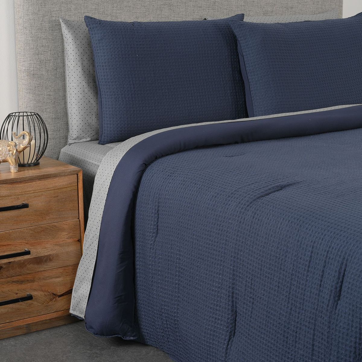 BASEMENT HOME - Cubrelecho Poliéster Waf