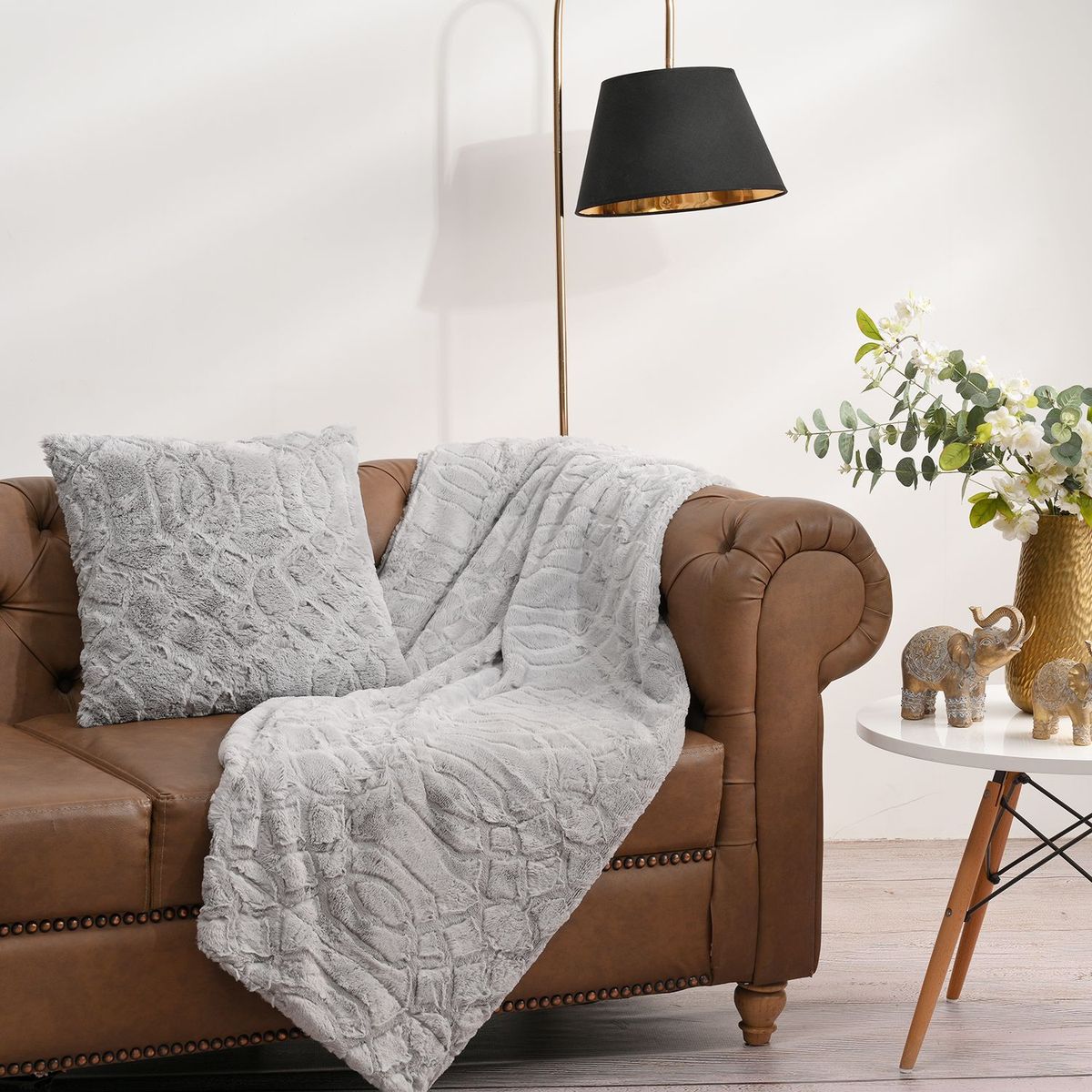 BASEMENT HOME - Manta de Sherpa 130 x 150 cm