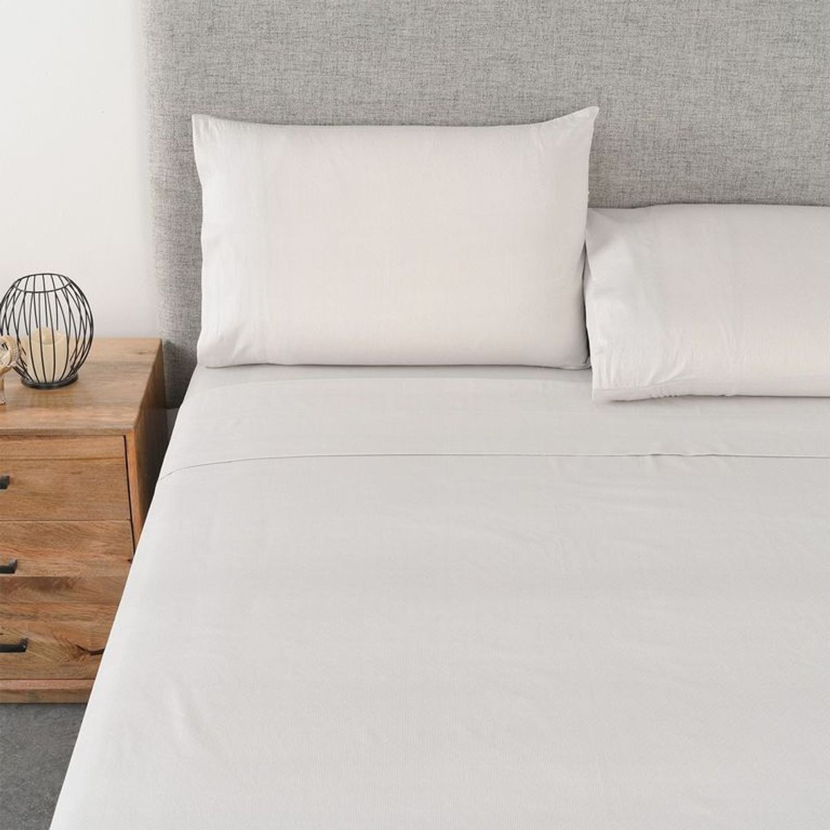 BASEMENT HOME - Sábanas de Algodón 300 Hilos muy suave Basement Home Alberta. Juegos de Sábanas Estampadas para cama Doble, Queen y King