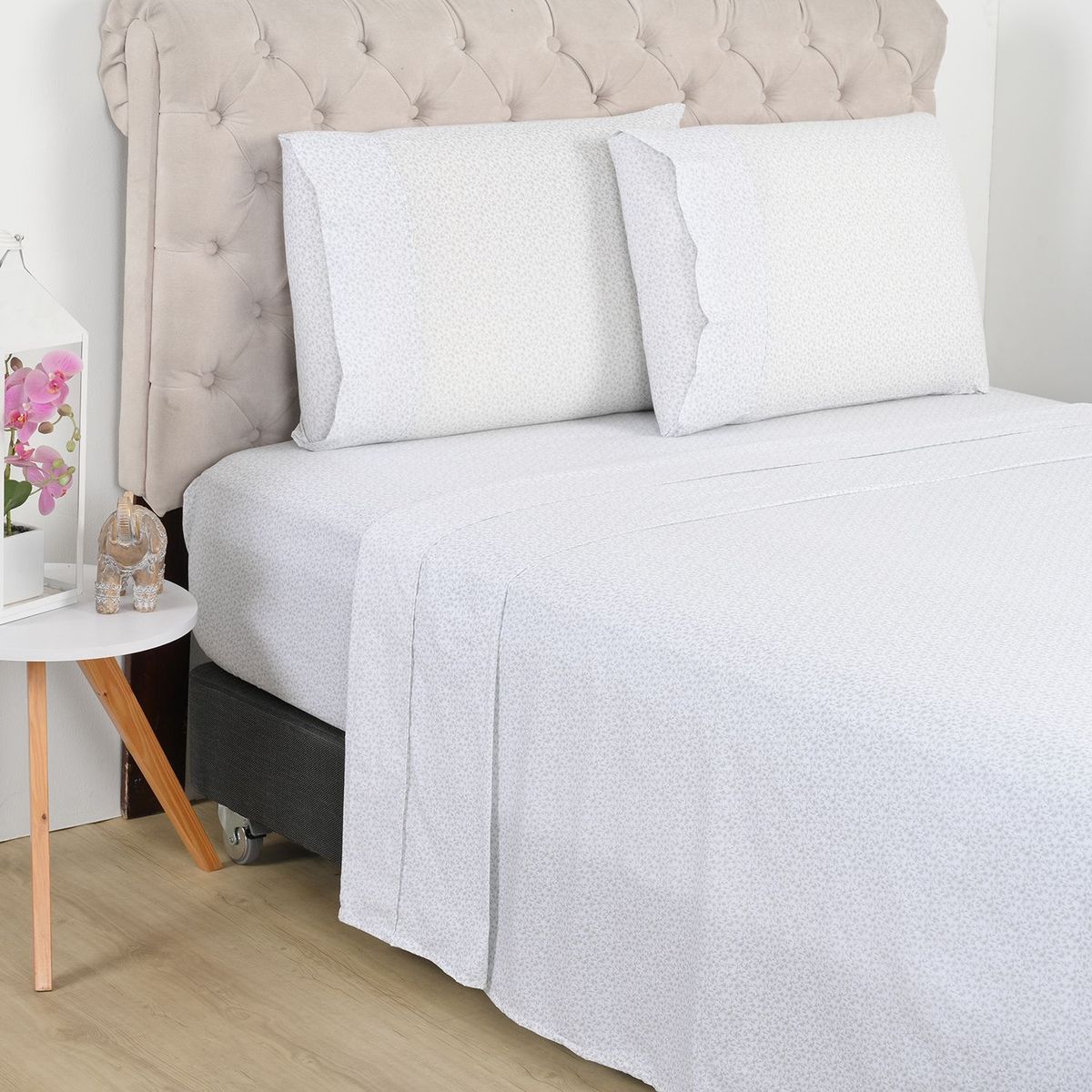 ROBERTA ALLEN - Sábanas de Algodón 180 Hilos Suave Roberta Allen Joana. Juegos de Sábanas Estampadas para cama Sencillo, Doble, Queen y King