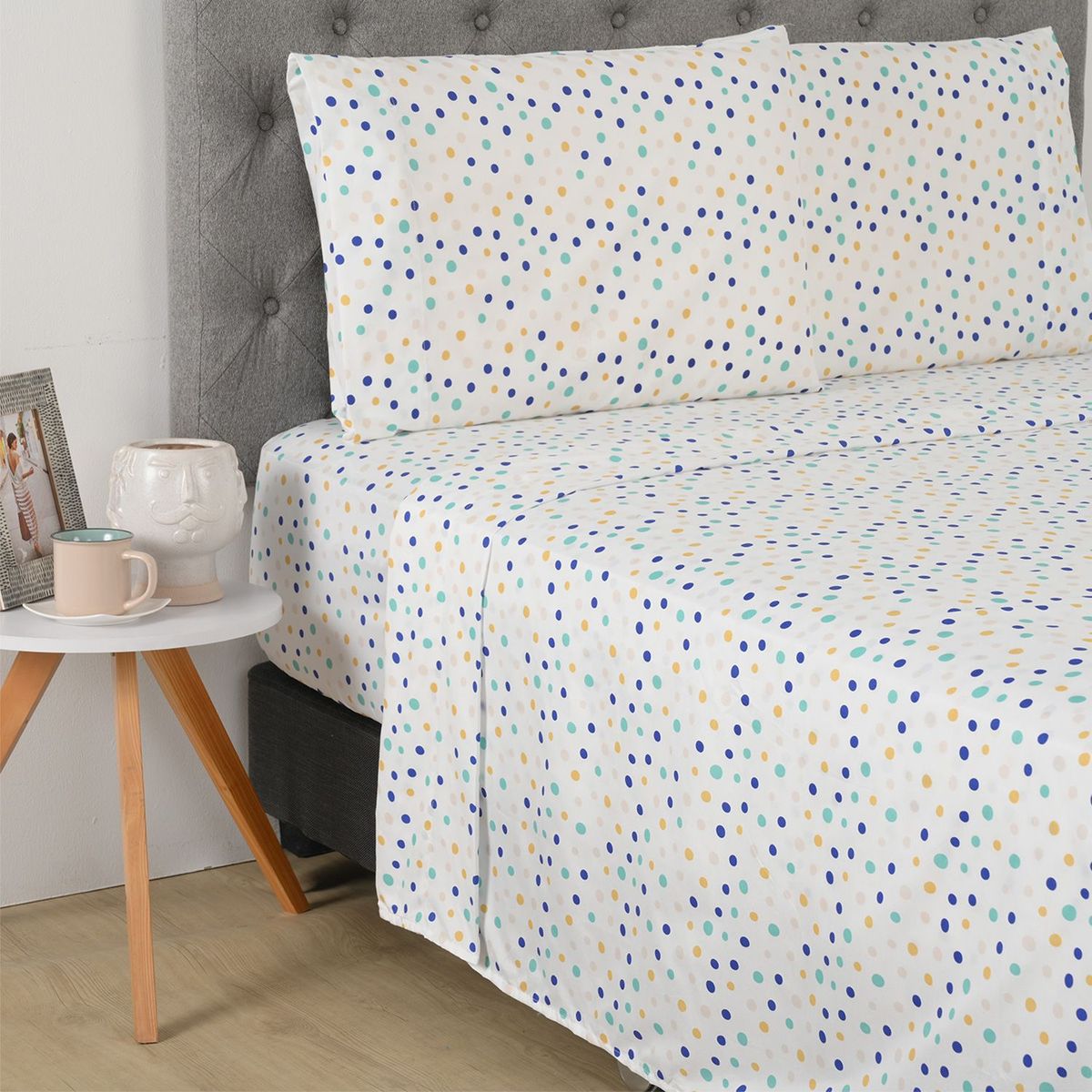 AMBIENTA - Sabanas Ambienta de Poliéster 75 GSM para cama Sencillo,Doble, Queen. Juego de Sábanas Estampada Pop