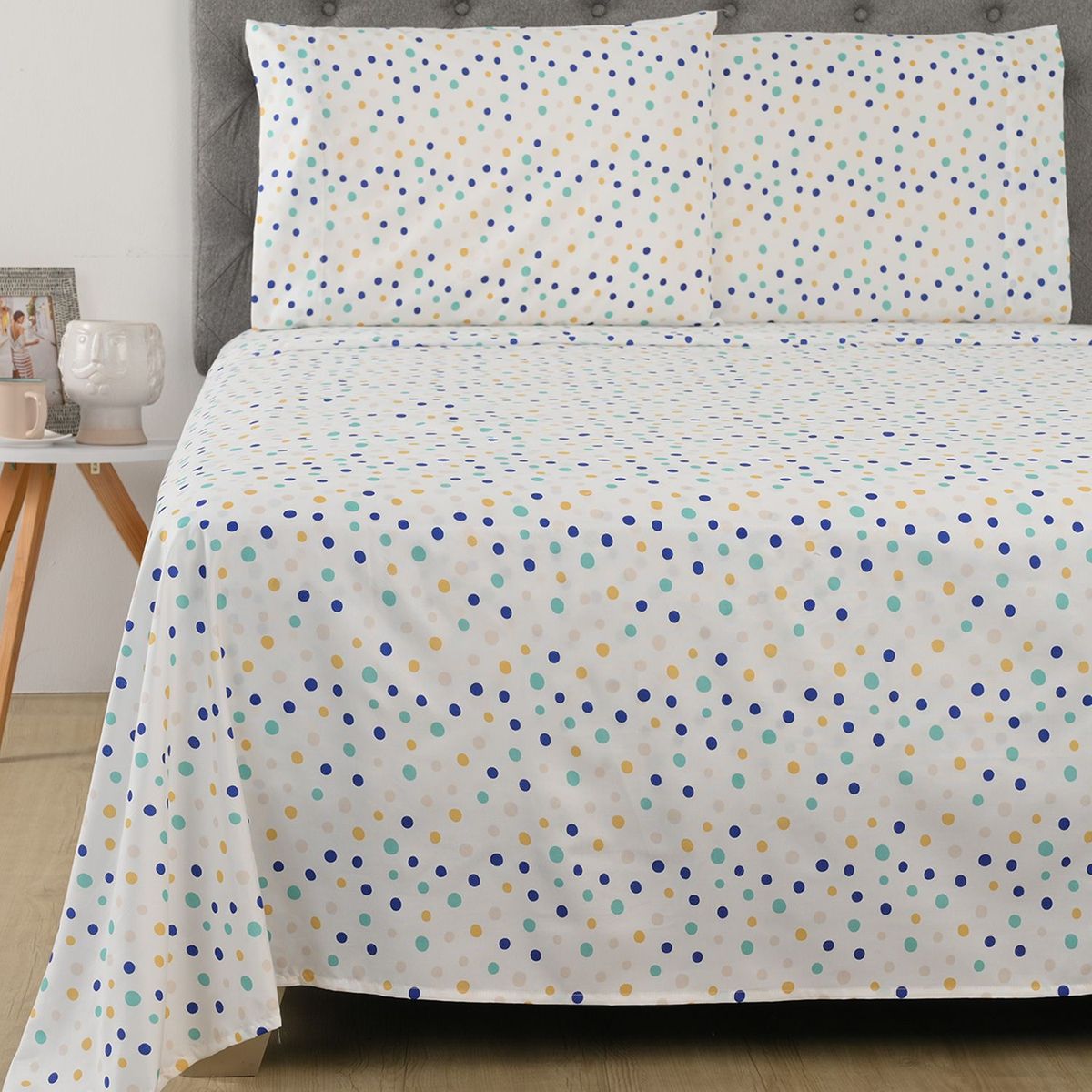 AMBIENTA - Sabanas Ambienta de Poliéster 75 GSM para cama Sencillo,Doble, Queen. Juego de Sábanas Estampada Pop