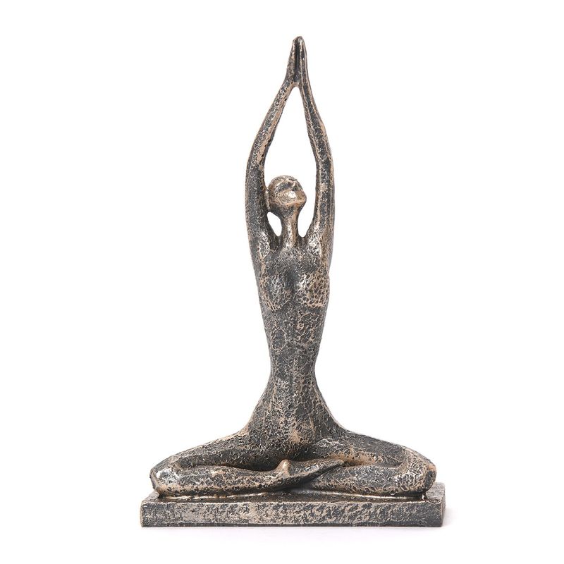 BASEMENT HOME - Adorno decorativo Escultura Yoga 23 x 14.5 cm