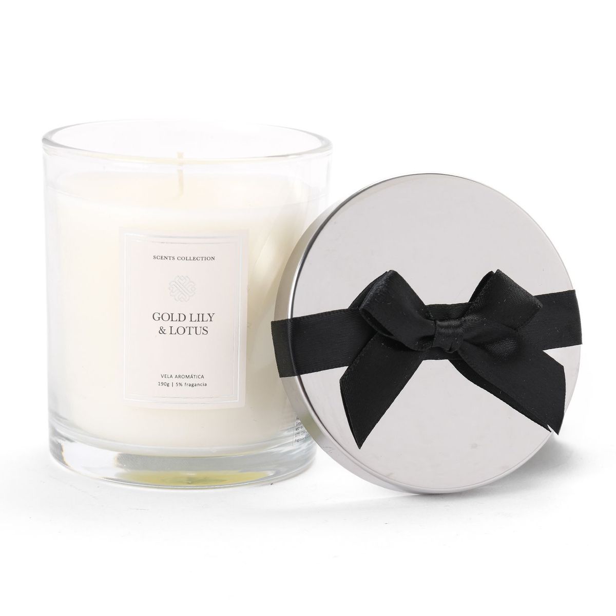 BASEMENT HOME - Vela aromática Lirio y Lotus Cera 9.4 x 8.7 cm