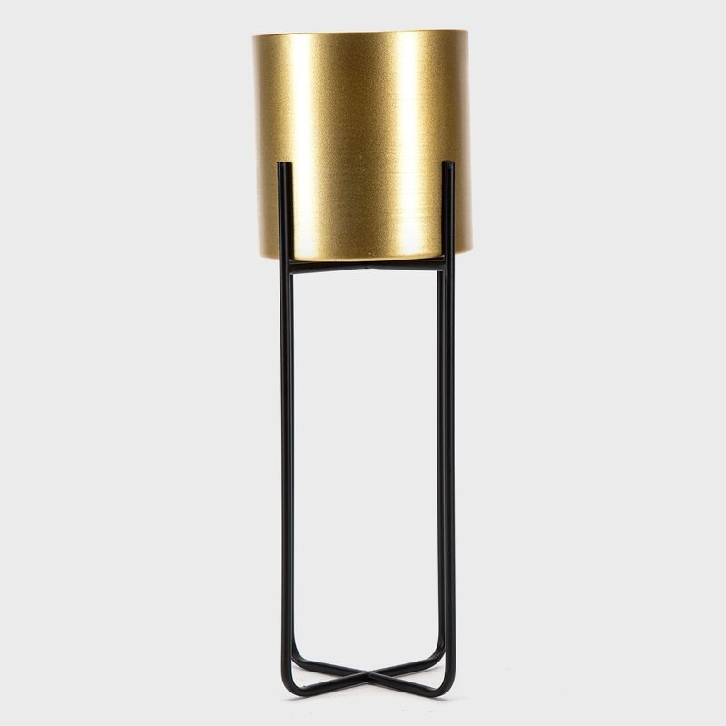 MICA - Macetera Pedesta Basic Mica Metal 51 x 20 cm