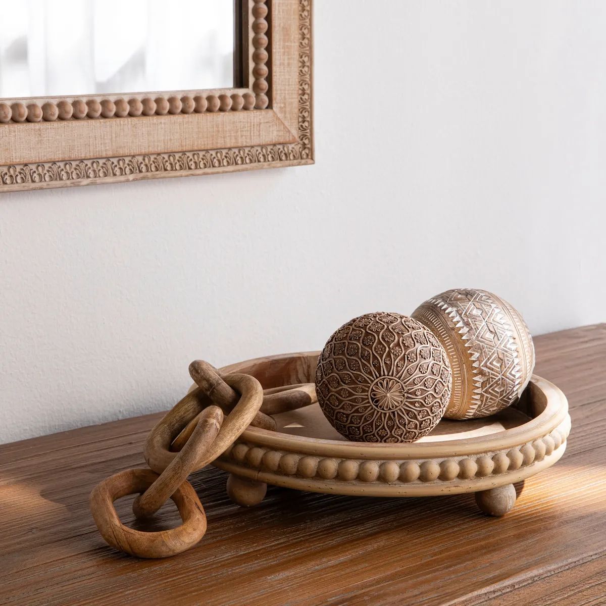 ROBERTA ALLEN - Centro de Mesa en Metal 6,5x30 cm