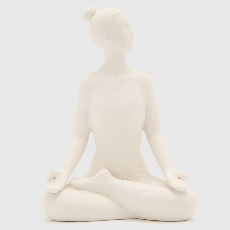 ROBERTA ALLEN - Adorno decorativo Escultura Yoga Padmasana 19.3 x 14 cm