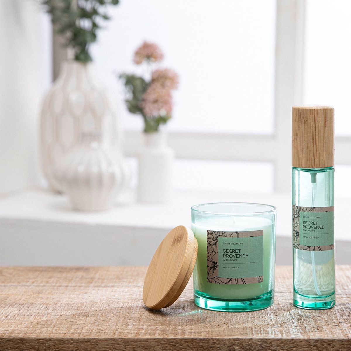 ROBERTA - Vela aromática Jazmin Cera 10 x 8.2 cm