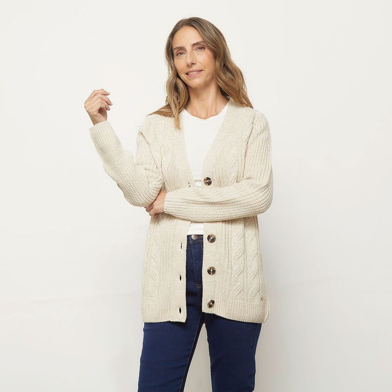 NEWPORT - Cardigan para Mujer Trenzado Newport