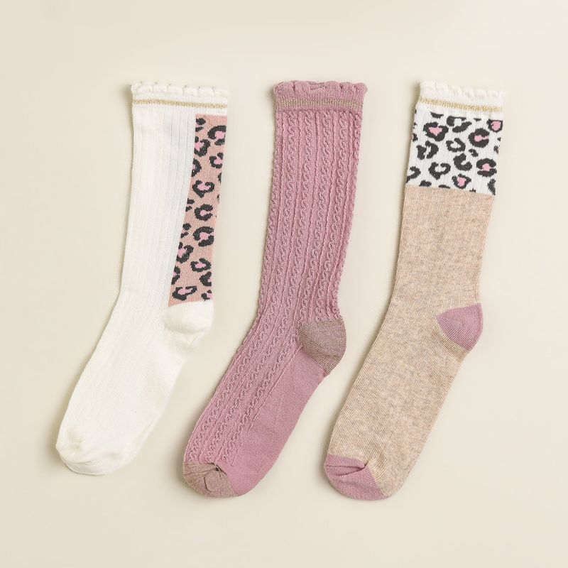 ELV - Medias para Niña Medio Pack de 3 ELV