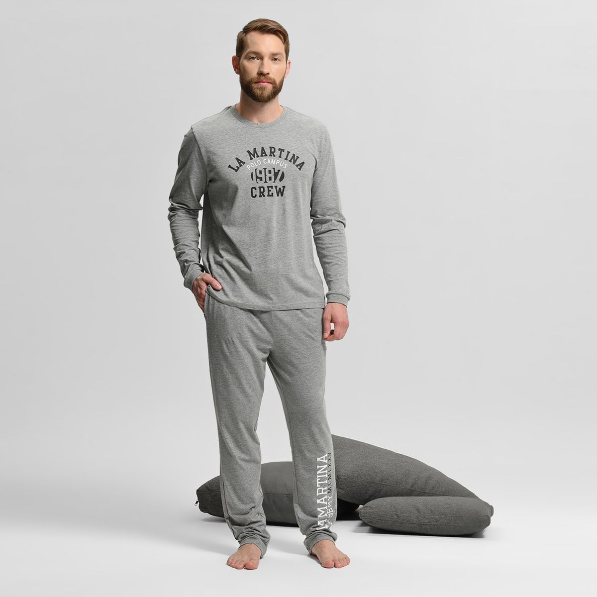 LA MARTINA - Pijama Hombre Largo Manga larga Algodón La Martina