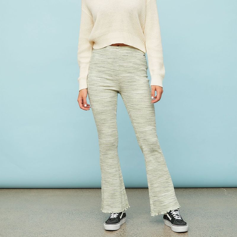 DOO AUSTRALIA - Pantalón Flare para Mujer Tiro alto de Algodón Doo Australia