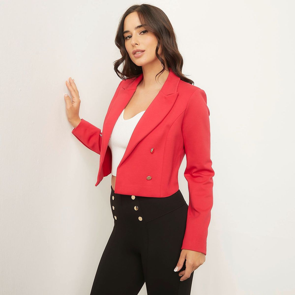 MOSSIMO - Blazer para Mujer Crop Mossimo