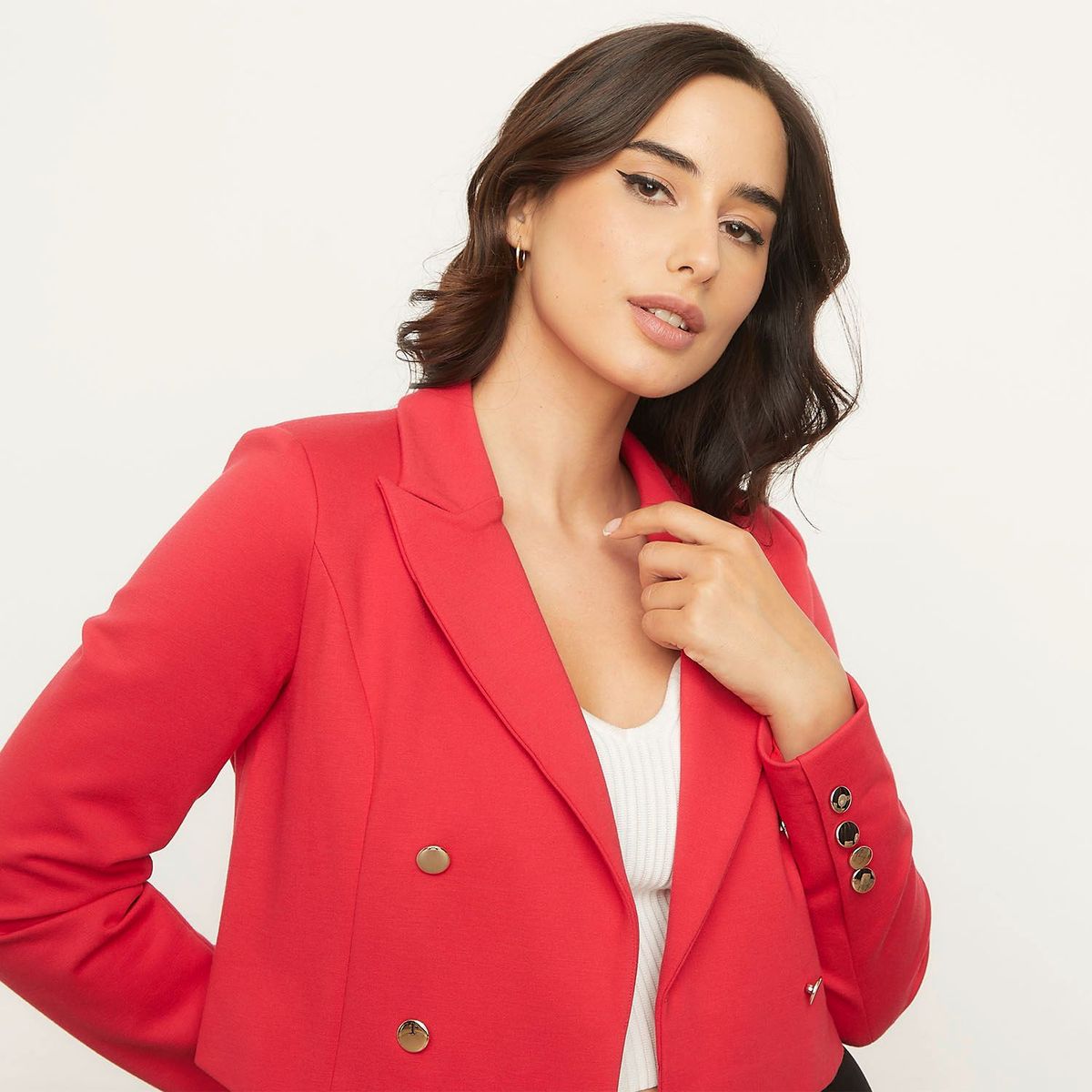 MOSSIMO - Blazer para Mujer Crop Mossimo