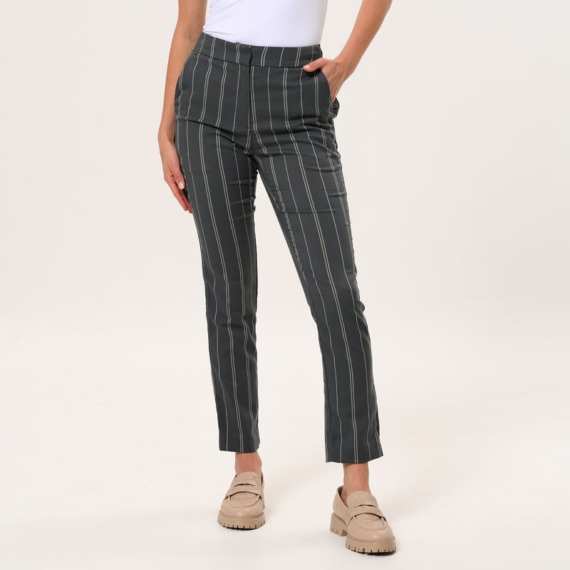 APOLOGY - Pantalón Recto Mujer Tiro alto con estampado Apology