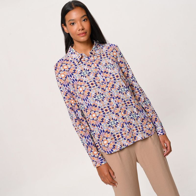 UNIVERSITY CLUB - Blusa Mujer con Estampado Manga larga University Club