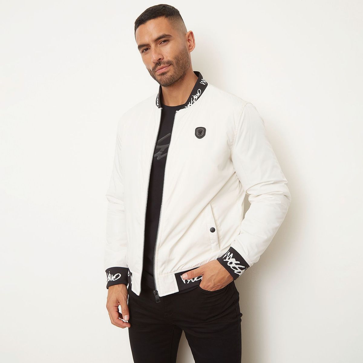 MOSSIMO - Chaqueta Bomber para Hombre Mossimo