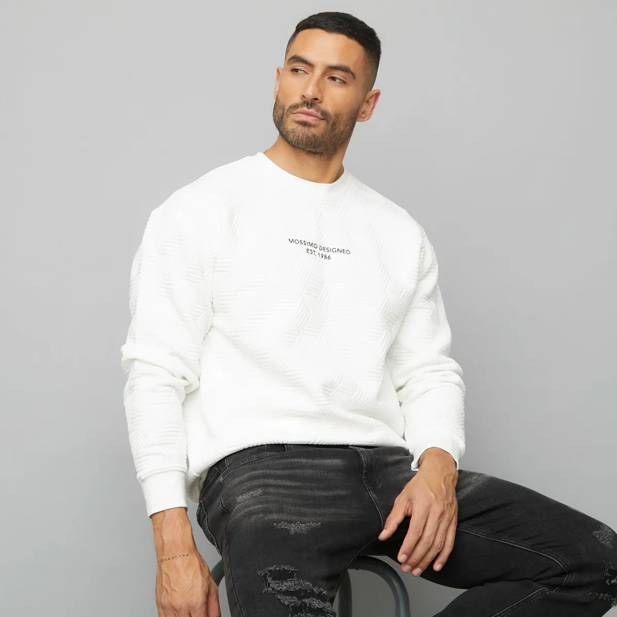 MOSSIMO - Saco para Hombre con Logo Mossimo