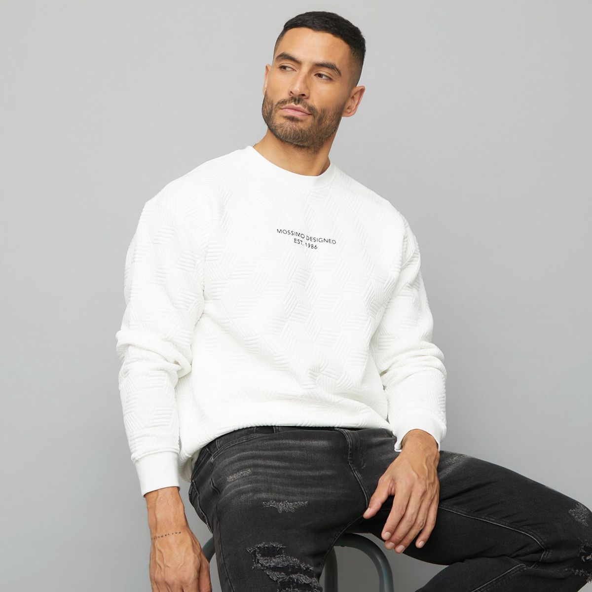 MOSSIMO - Saco para Hombre con Logo Mossimo