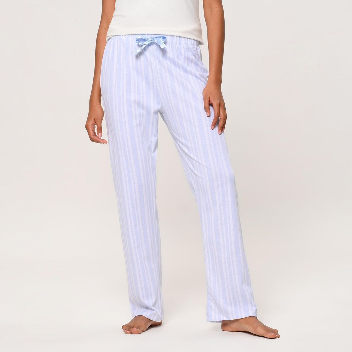 UNIVERSITY CLUB - Pantalón de pijama Mujer Largo con Flores de Algodón University Club