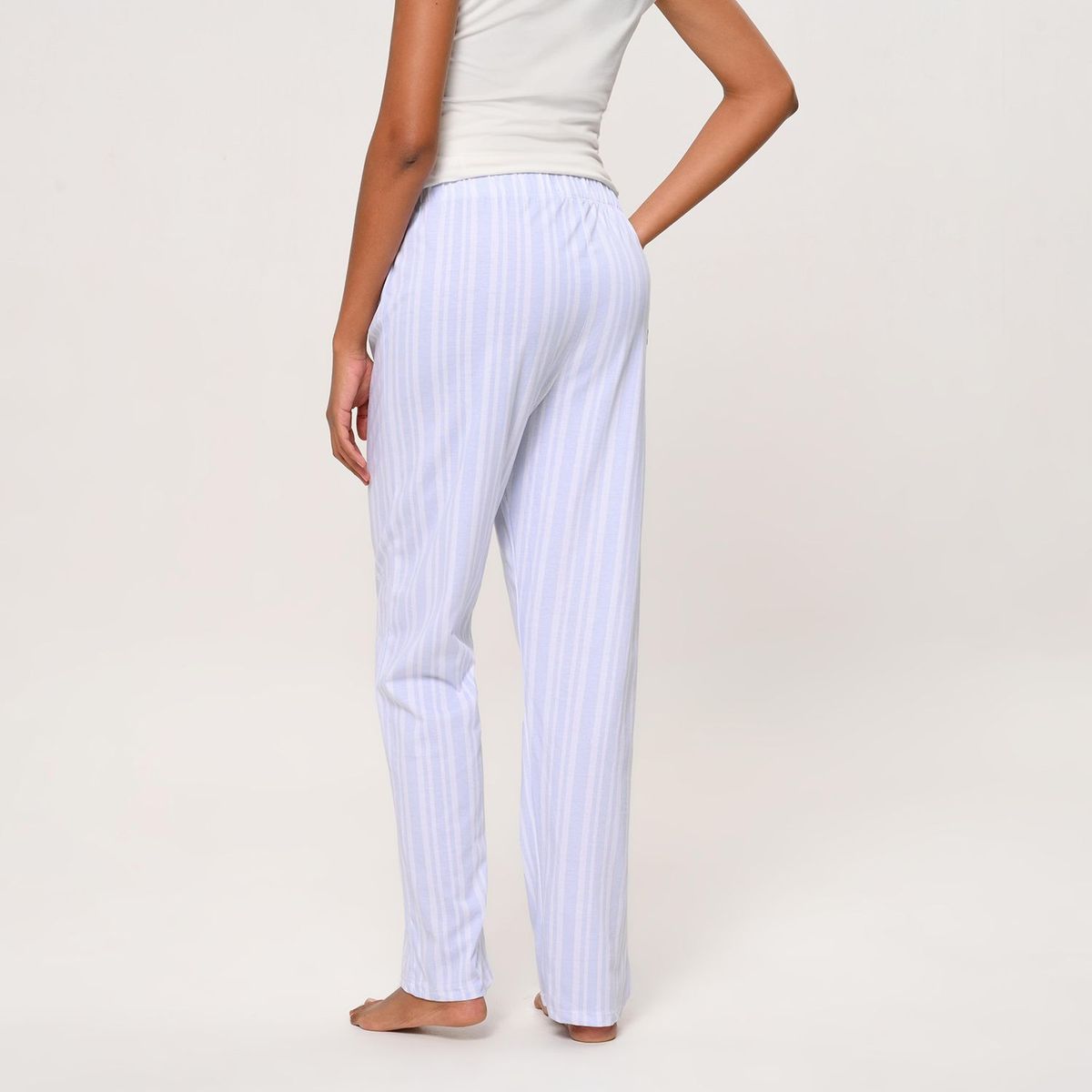 UNIVERSITY CLUB - Pantalón de pijama Mujer Largo con Flores de Algodón University Club