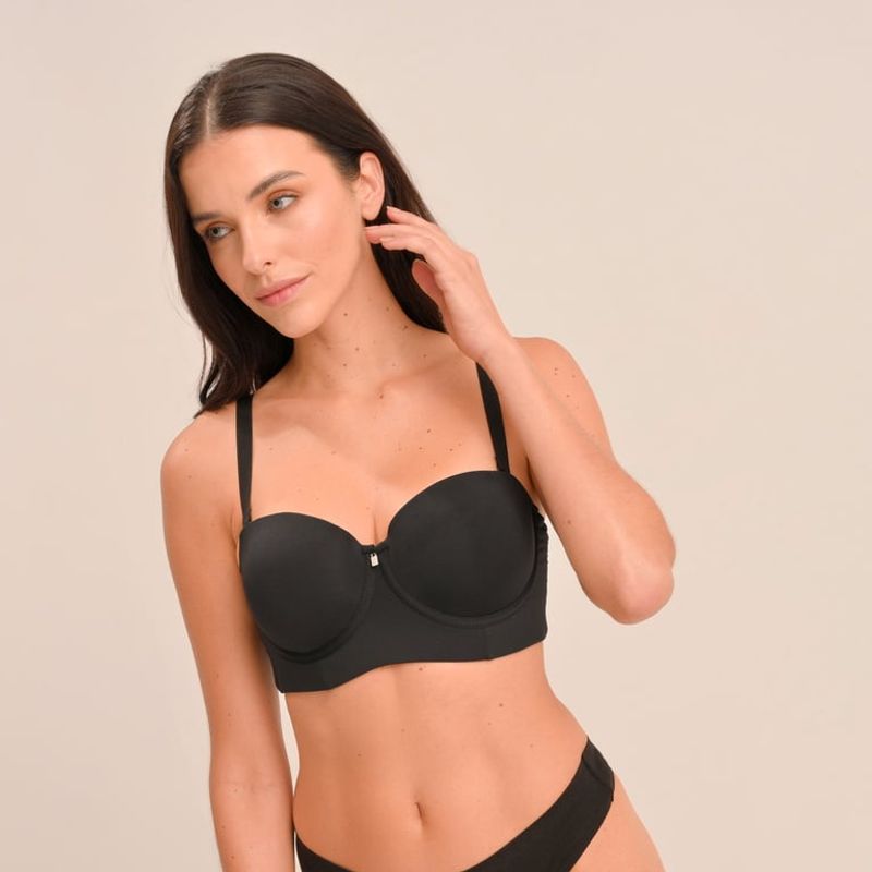 BLU - Brasier Strapless con realce con varilla BLU