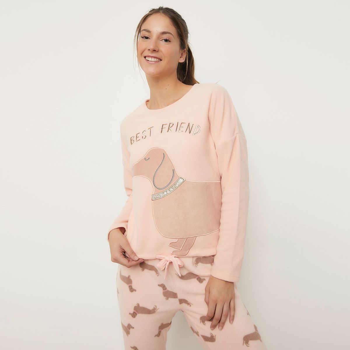 SYBILLA - Conjunto pijama térmica mujer pantalón y manga larga Sybilla