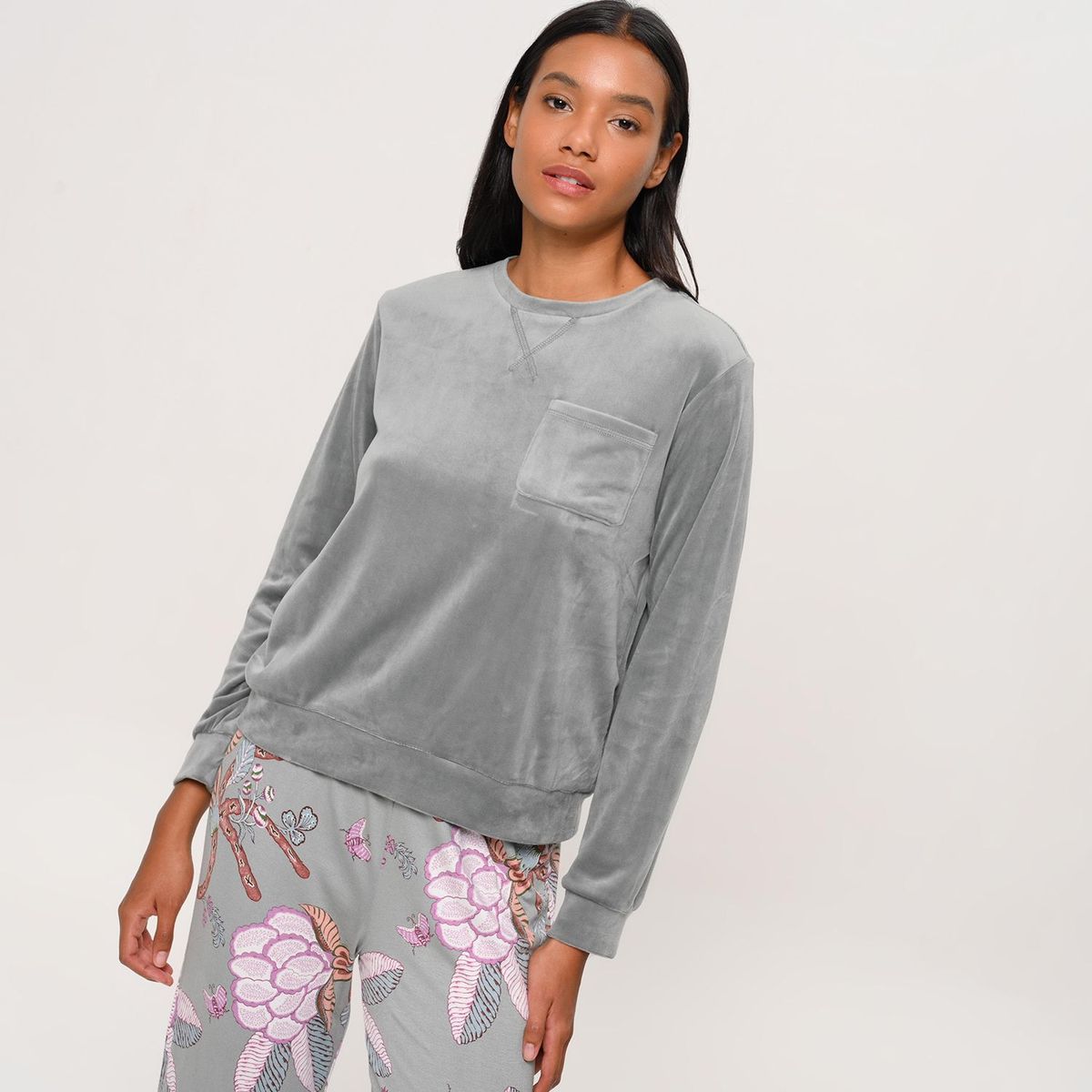 UNIVERSITY CLUB - Camiseta de pijama mujer manga larga University Club