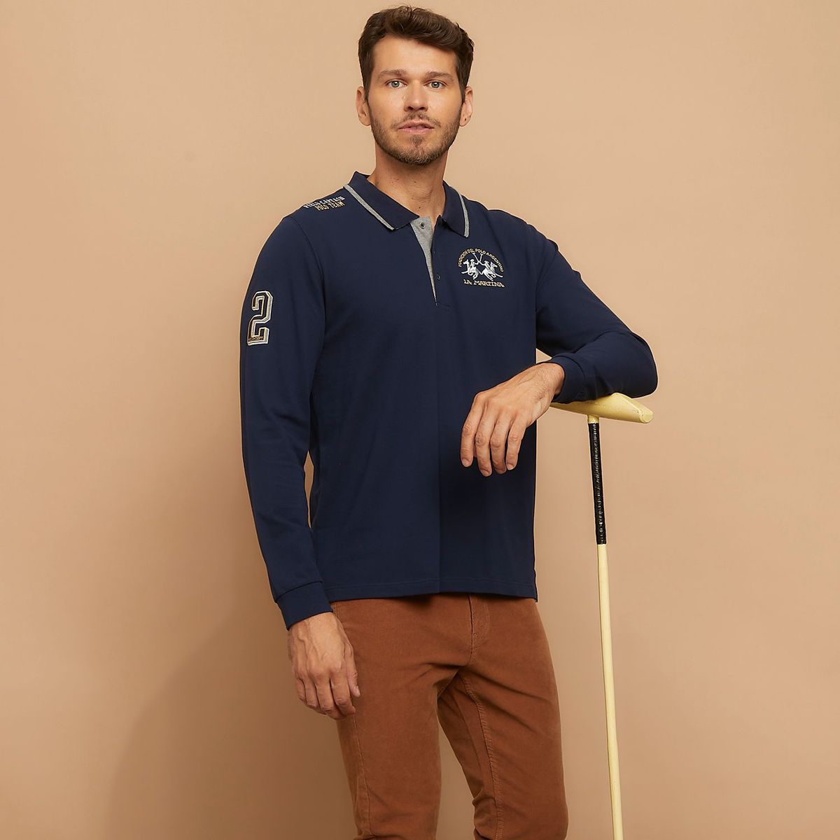 LA MARTINA - Camiseta polo para Hombre Manga larga La Martina