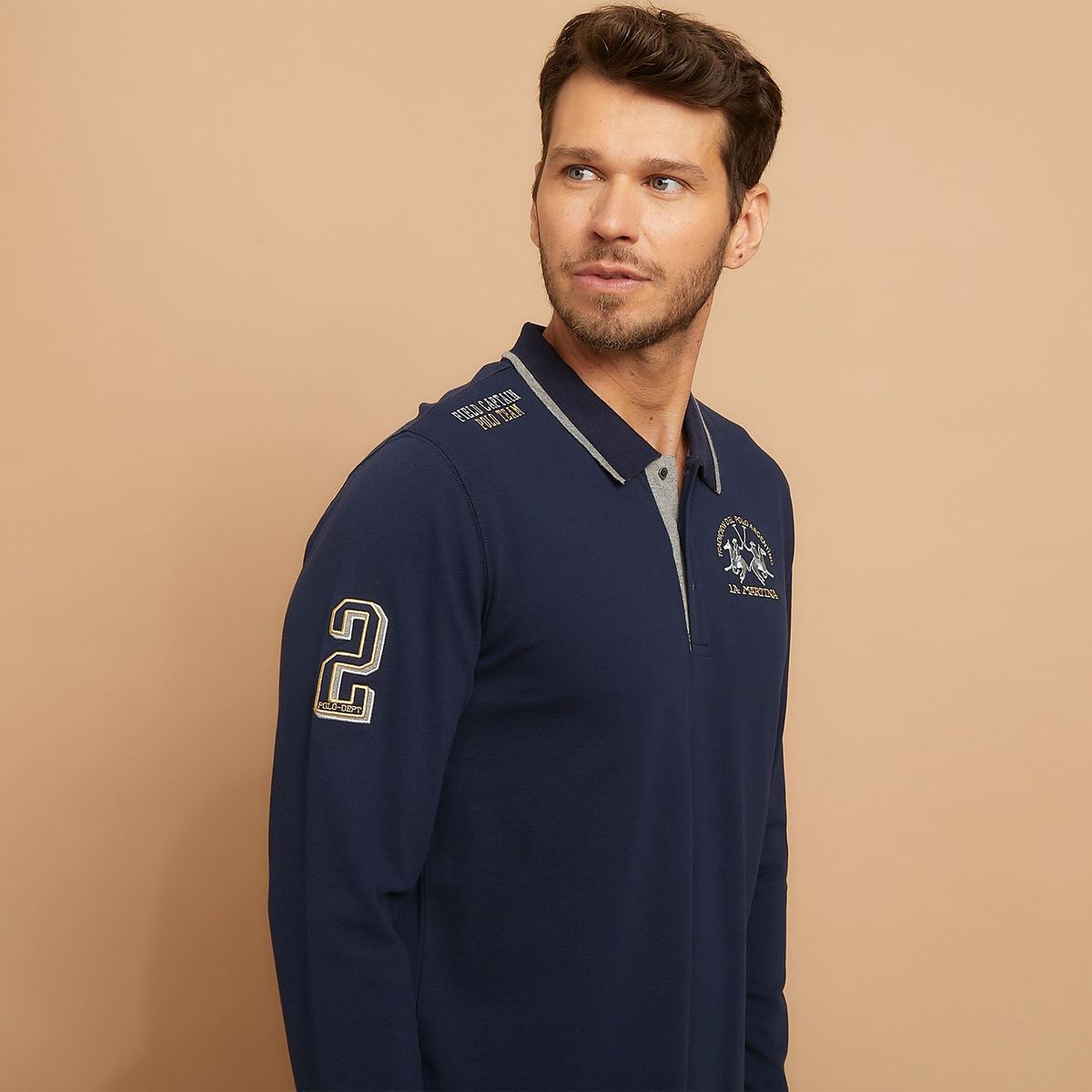 LA MARTINA - Camiseta polo para Hombre Manga larga La Martina