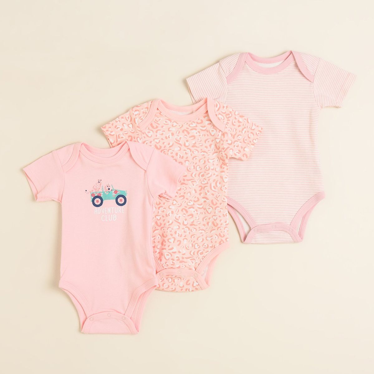 YAMP - Body para Bebé niña Pack x3 unidades en Algodón Yamp