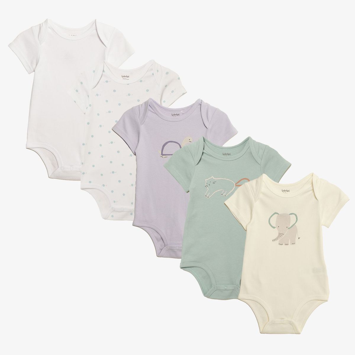 YAMP - Body Bebé niño Pack de 5 unidades Algodón Yamp