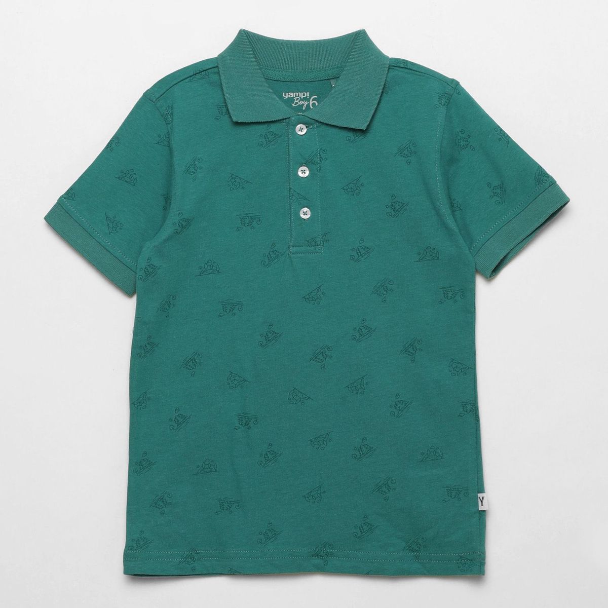 YAMP - Camiseta Niño Con cuello Manga corta Algodón Yamp