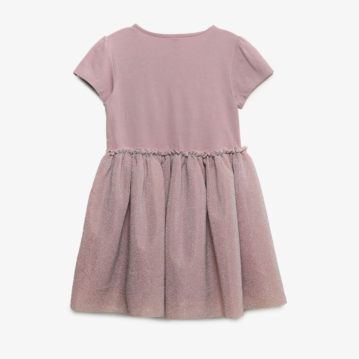 YAMP - Vestido para Niña con aplique Tutú Manga corta en Algodón Yamp